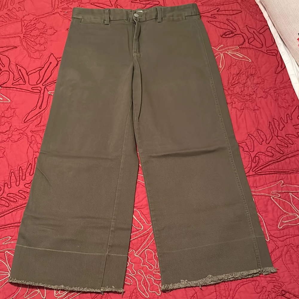GAP Green Wide Leg Chinos